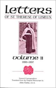 Cover of: Letters of St. Therese of Lisieux, Vol. II by John Clarke