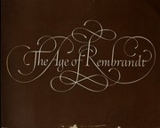 Cover of: The Age of Rembrandt by 