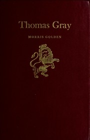 Cover of: Thomas Gray.