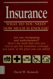 Insurance by Kennedy, David W.