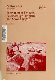 Cover of: Excavation Fengate Peterboroug (Archaeology Monograph)