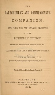 Cover of: The catechumen's and communicant's companion...