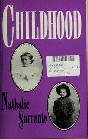 Cover of: Childhood by Nathalie Sarraute