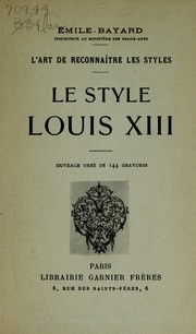 L'art de reconnaître les styles by Emile Bayard