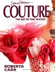 Cover of: Couture: the art of fine sewing