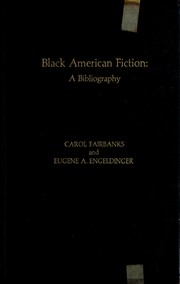 Cover of: Black American fiction: a bibliography