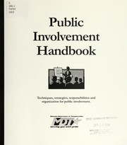 Cover of: Public involvement handbook by Montana. Dept. of Transportation