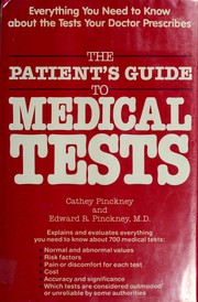 Cover of: The patient's guide to medical tests