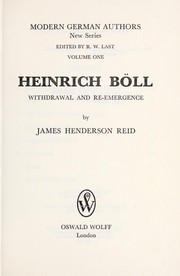 Cover of: Heinrich Böll; withdrawal and reemergence.