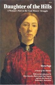 Cover of: Daughter of the hills by Myra Page