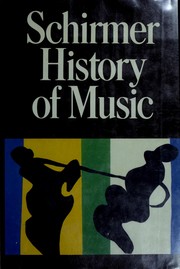 Cover of: Schirmer history of music | 