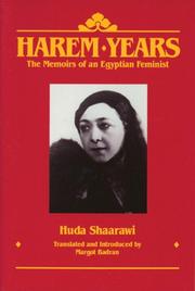 Cover of: Harem years by Hudá Shaʻrāwī