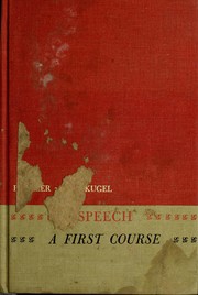 Cover of: Speech : a first course