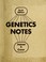Cover of: Genetics notes