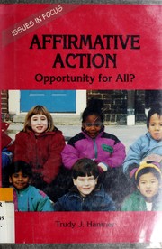 Cover of: Affirmative action by Trudy J. Hanmer