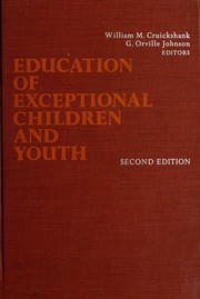Cover of: Education of exceptional children and youth.