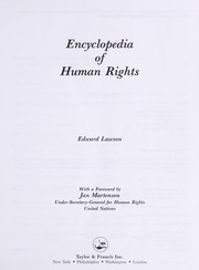 Cover of: Encyclopedia of human rights by Edward Lawson