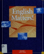 Cover of: English matters! by series consultant, William Strong.