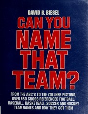 Cover of: Can you name that team? by David B. Biesel