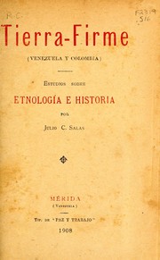Cover of: Tierra-Firme (Venezuela y Colombia): estudios sobre etnología e historia