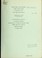 Cover of: Engineering-economic analysis to establish preference in the location of federal aid secondary routes between Harlem and Turner and Harlem and Hogeland in Blaine County