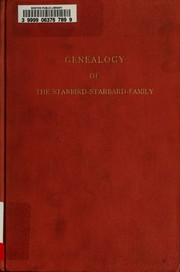 Cover of: Genealogy of the Starbird-Starbard-family by Alfred Andrews Starbird