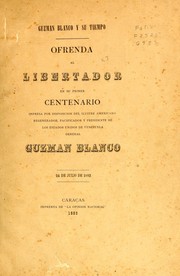 Cover of: Guzman Blanco y su tiempo by Hortensio