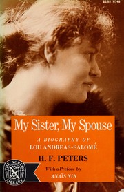 Cover of: My sister, my spouse: a biography of Lou Andreas-Salomé