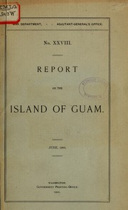 Cover of: Report on the island of Guam