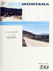 Cover of: Montana P-78, Absarokee to Columbus: draft environmental impact statement