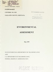 Cover of: Project No. F-STPP 84-4(6)22 Four Corners - west, control no. 1831 in Gallatin County: environmental assessment