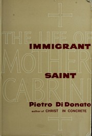 Cover of: Immigrant saint by Pietro Di Donato