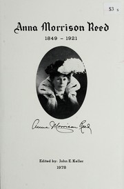 Cover of: Anna Morrison Reed, 1849-1921 by Anna M. Morrison Reed