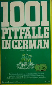 Cover of: 1001 pitfalls in German by Henry Strutz