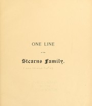 Cover of: One line of the Stearns family