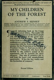 Cover of: My children of the forest