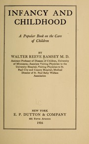 Infancy and childhood by Walter Reeve Ramsey