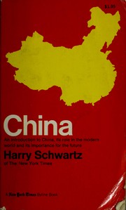 Cover of: China. by Schwartz, Harry