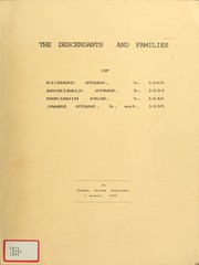 Cover of: The descendants and families of Richard Stark, b. 1665, Archibald Stark, b. 1693, Benjamin Page, b. 1640, James Stark, b. est. 1695 by Rodney Gordon Schroeder