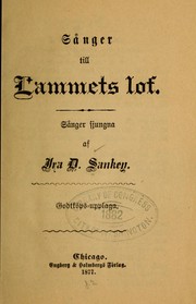 Sȧnger till Lammets lof by Ira David Sankey