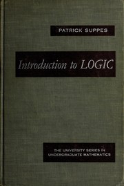 Cover of: Introduction to logic. by Patrick Suppes