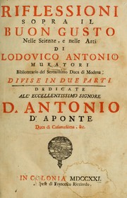 Cover of: Riflessioni sopra il buon gusto neele scienze, e nelle arti