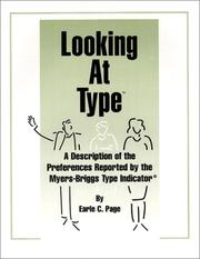 Looking at type by Earle C. Page