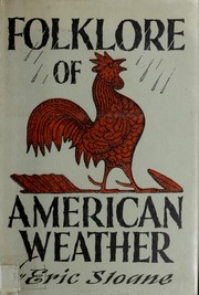 Cover of: Folklore of American weather. by Eric Sloane