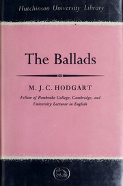 The ballads by Matthew John Caldwell Hodgart