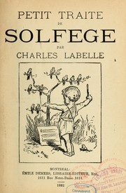 Cover of: Petit traîté de solfège