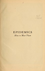 Cover of: Epidemics: how to meet them