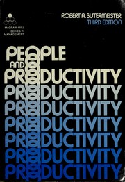 Cover of: People and productivity by Robert A. Sutermeister