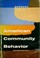 Cover of: American community behavior.