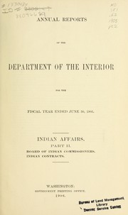 Cover of: Annual reports of the Department of the Interior for the fiscal year ended June 30, 1905